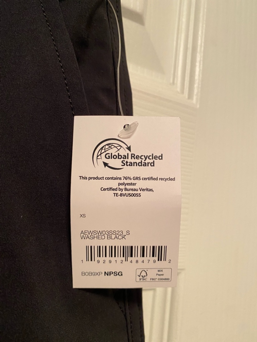Amazon Essentials Black Drawstring Swim/Board Shorts…size XS - Picture 5 of 5